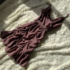 Purple mini elegant formal dress